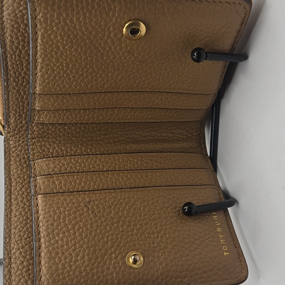 EUC Tory Burch Brown Leather Wallet - Picture 3 of 3